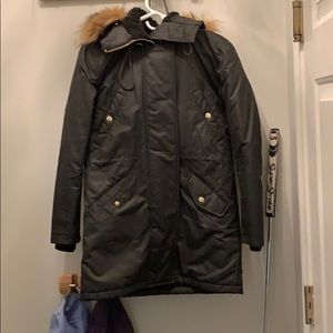 Jcrew jacket with fur hood “Perfect winter parka”